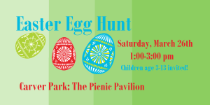 easter egg hunt at carver park